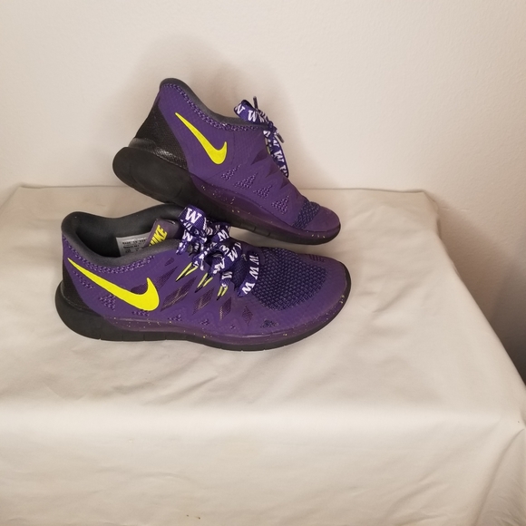 yellow and purple nike shoes